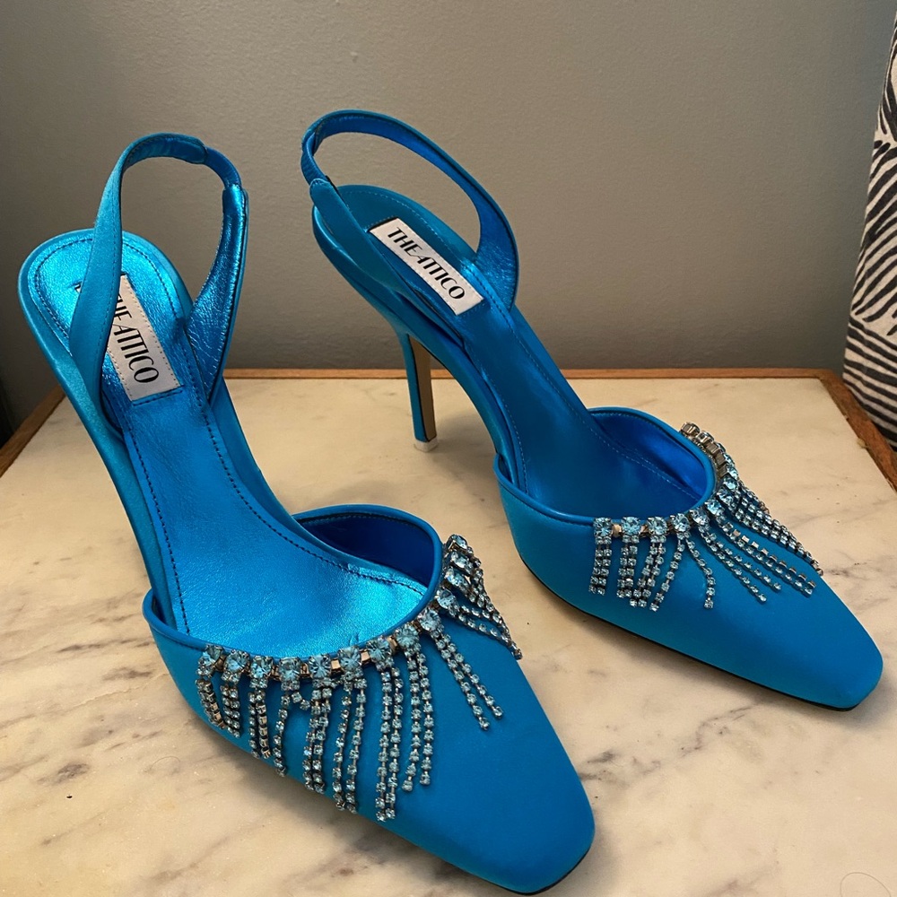 Satin Attico Heels